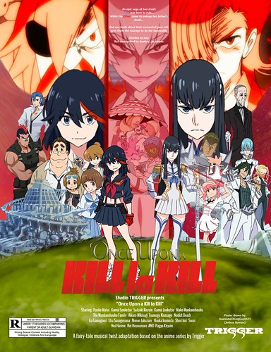 Flickr Ma première affiche la plus épique à ce jour pour Once Upon A Kill la Kill Synopsis : Une adaptation épique et passionnante du titre d'anime de 2013 acclamé par la critique, « KILL la KILL », est la saga épique du vagabond errant, Ryuko Matoi ; le président du conseil étudiant à la volonté de fer de l'Académie Honnouji, Satsuki Kiryuin ; et leurs deux Kamuis plus grands que nature, Senketsu et Junketsu, qui sont la clé de l'avenir de l'humanité ! Leur rivalité épique qui avait presque fait des ravages à l'Académie Honnouji a commencé lorsque Ryuko, essayant de découvrir la vérité sur son père et de retrouver son meurtrier, croise la route de Satsuki et des étudiants de l'Académie Honnouji. Sentant la colère de Ryuko envers Satsuki ni envers quiconque se mettait en travers de son chemin, un Kamui - composé de mystérieux parasites extraterrestres appelés Life Fibers - s'est lié à elle. Elle l'a nommé Senketsu, et les deux sont devenus l'adversaire le plus meurtrier que Satsuki ait jamais vu ! (Comme Venom de Spider-Man). Mais Satsuki s'est liée avec son propre Kamui nommé Junketsu, et c'est ainsi que leur rivalité est née. Mais lorsque la vérité sur leur passé connecté est révélée, Ryuko et Satsuki, avec l'aide de leurs amis et alliés de confiance, dont Mako Mankanshoku et sa famille ; les quatre élites du Conseil étudiant ; l'organisation Anti-Goku Uniform appelée Nudist Beach, dirigée par Aikuro Mikisugi ; et (bien sûr) quelques numéros musicaux, devront faire l'impossible : mettre leur rivalité de côté pour faire face à la folie de leur mère biologique, Ragyo Kiryuin. Kill la Kill (c) appartenant à Hiroyuki Imaishi, Kazuki Nakashima et Studio Trigger. Sous licence Aniplex. Veuillez soutenir la version officielle.